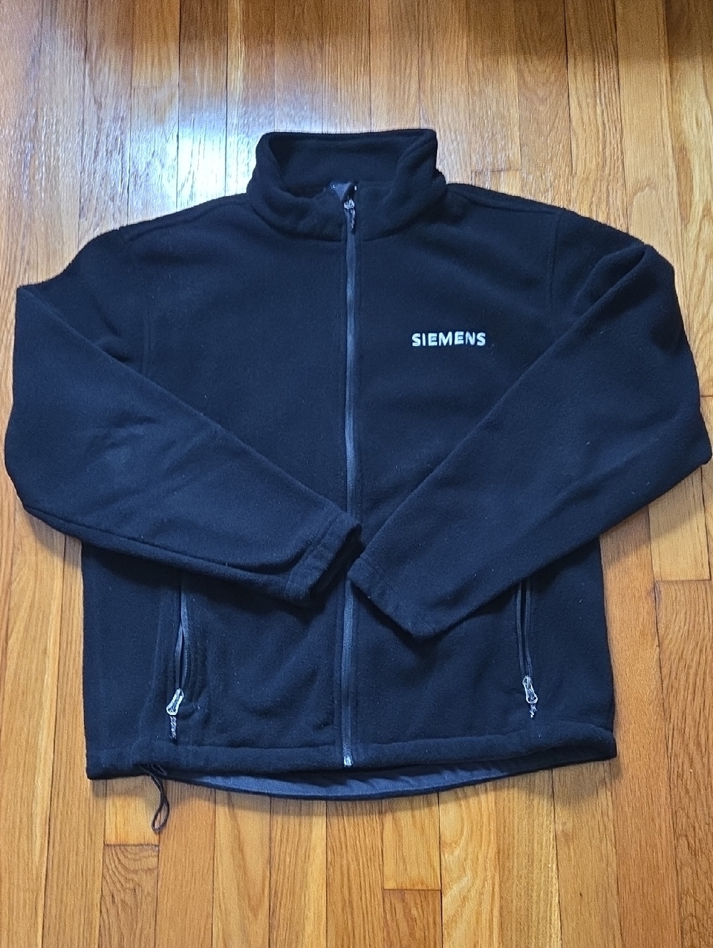 Port Authority Black Full-Zip Fleece Jacket with Company Logo